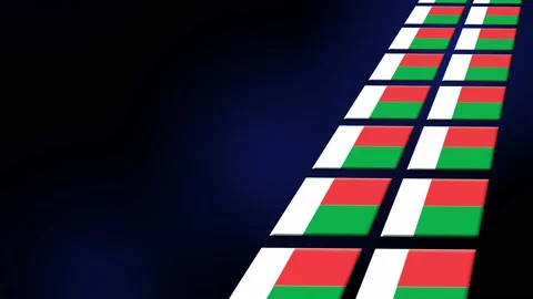 Madagascar Flag Animated Background 3d A... Stock Video Pond5