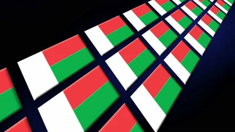 Madagascar Flag Animated Background 3d A... Stock Video Pond5