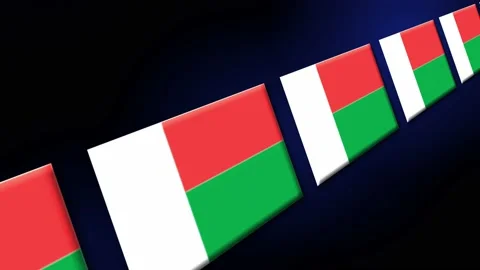 Madagascar Flag Animated Background 3d A... Stock Video Pond5
