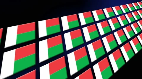 Madagascar Flag Animated Background 3d A... Stock Video Pond5