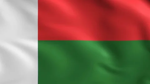Madagascar Flag Background 4k Vídeos de archivo 69876668