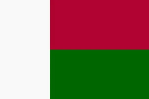 Madagascar flag background illustration red green white Stock Illustration