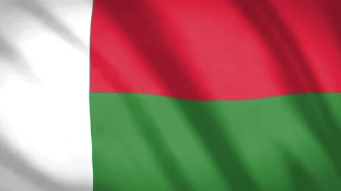 Madagascar Flag  Video stock 188141282