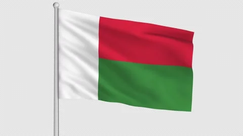 Madagascar Flag Video stock 212094742