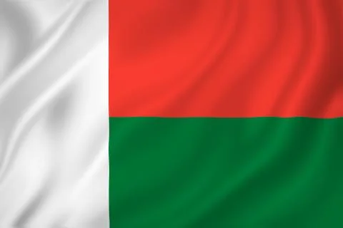 Madagascar flag Stock Illustration