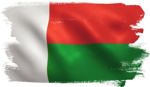 Madagascar Flag Stock Illustration