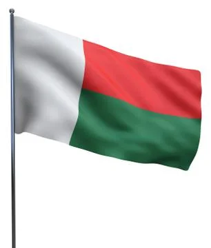 Madagascar Flag Image Stock Illustration