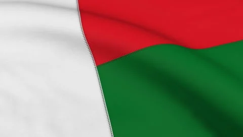 Madagascar Flag Loop Video stock 241212626