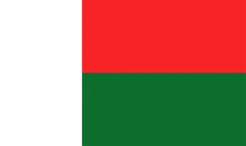 Madagascar flag vector Stock Illustration
