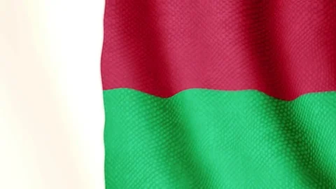 Madagascar flag waving animation Video stock 77614285