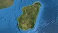 Madagascar, glide over the map, outlined 4k or 4k+ Resolution