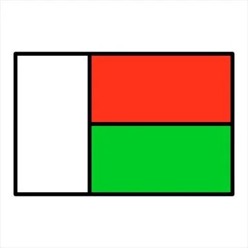 Madagascar glyph icon vector illustration isolated on white background Stock Illustration