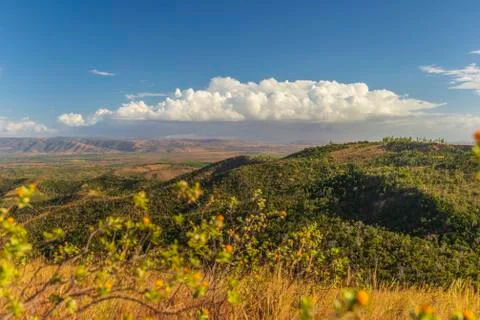 Madagascar landscape near Fort D'Ambre Reserve Stock Photos
