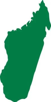 Madagascar map Stock Illustration