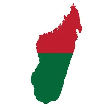 Madagascar map Stock Illustration