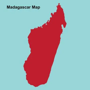 Madagascar map Stock Illustration