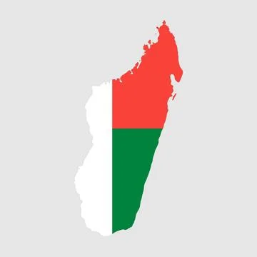 Madagascar map Stock Illustration