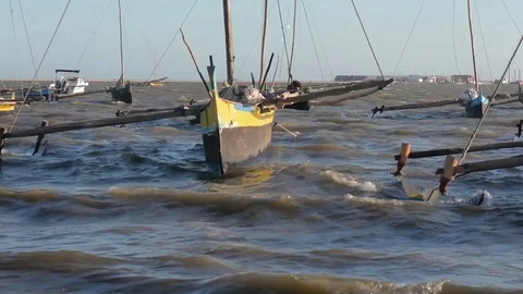Madagascar. Port in Tulear. Stock Footage 108221110