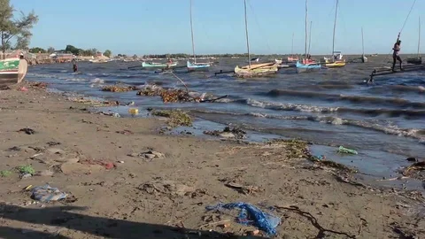 Madagascar. Port in Tulear. Stock Footage 108221173