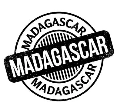 Madagascar rubber stamp Stock Illustration