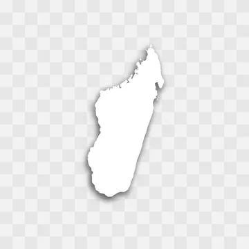 Madagascar vector map silhouette Stock Illustration