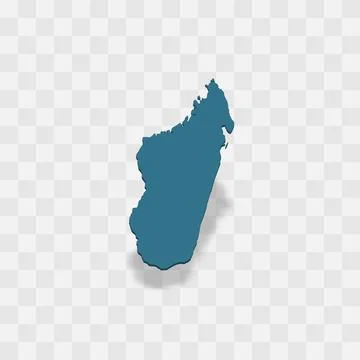 Madagascar vector map silhouette Stock Illustration