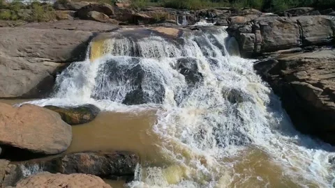 Madagascar Waterfall 03 Stock Footage 138026920