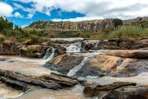 Madagascar waterfall Foto stock