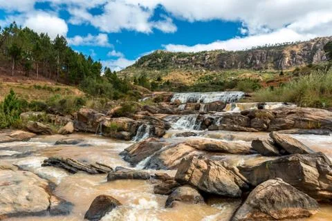 Madagascar waterfall Stock Photos