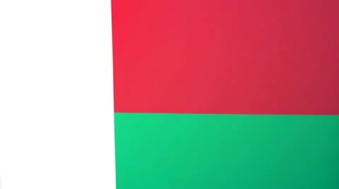 Madagascar waving Flag Stock Footage 10762137