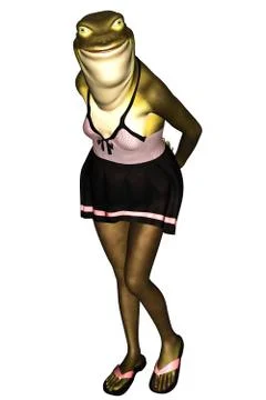 Madam Frog Stock Illustration