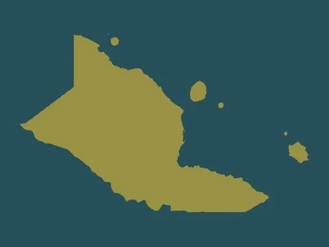 Madang, Papua New Guinea. Solid color shape Illustrazione stock