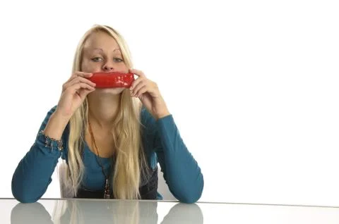 Mädchen mit Parika Stock Photos
