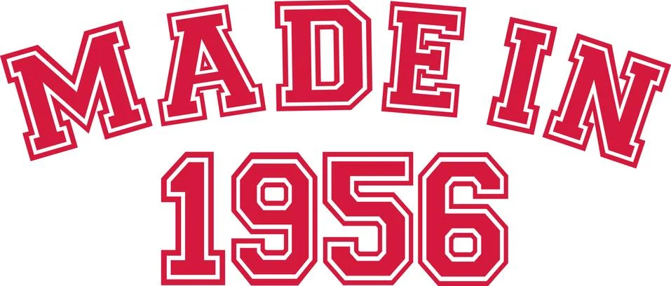 Made in 1956 Stock Illustration