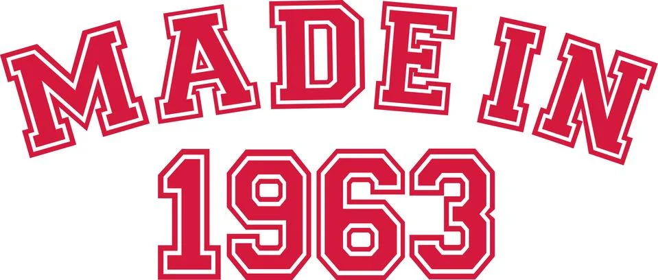 Made in 1963 Stock Illustration