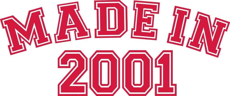 Made in 2001 Stock Illustration