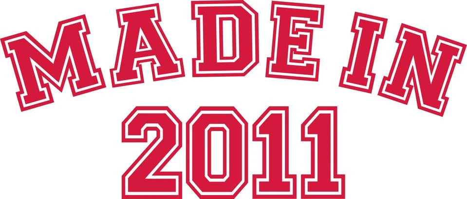 Made in 2011 Stock Illustration