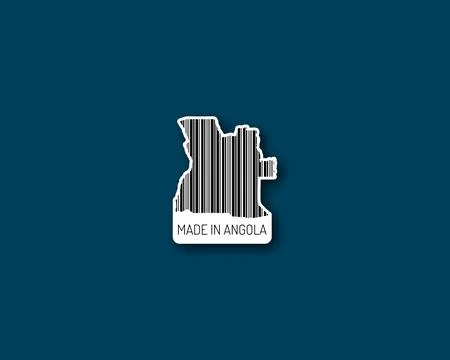 "Made in Angola" barcode Stock Illustration