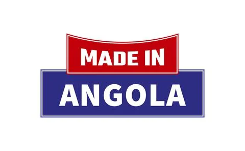 Made In Angola Seal Vector Illustrazione stock