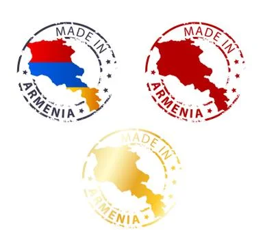 Made in armenia stamp Stock Illustration