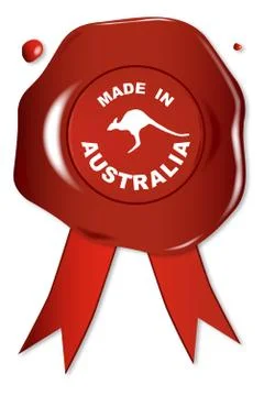 Made In Australia Stock Illustration