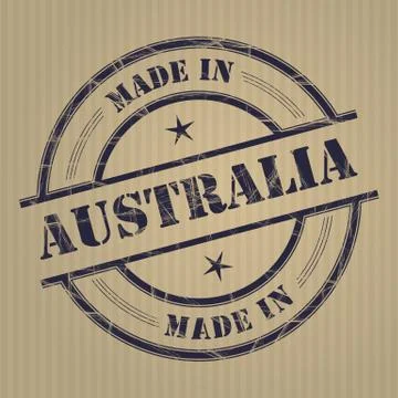 Made in Australia Stock Illustration
