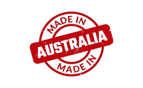 Made In Australia Rubber Stamp Stock Illustration