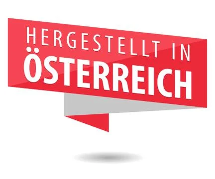 Made in Austria - Hergestellt in Stock Illustration