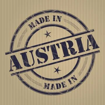 Made in Austria Illustrazione stock
