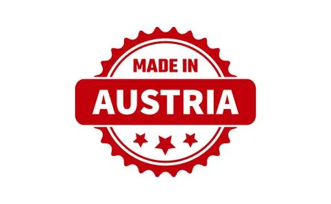 Made In Austria Rubber Stamp Stock Illustration