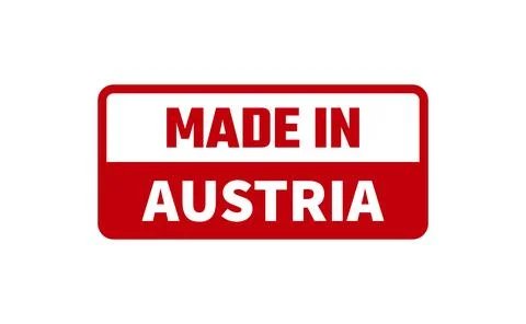 Made In Austria Rubber Stamp Stock Illustration