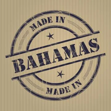 Made in Bahamas 스톡 일러스트