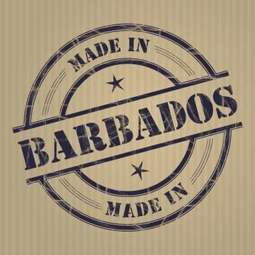 Made in Barbados Stock Illustration