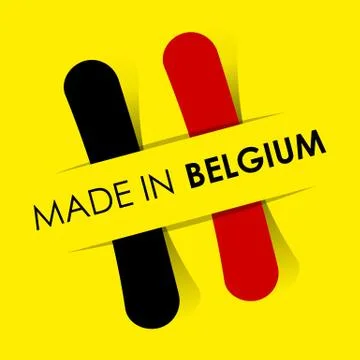 Made In Belgium Badge Stock Illustration